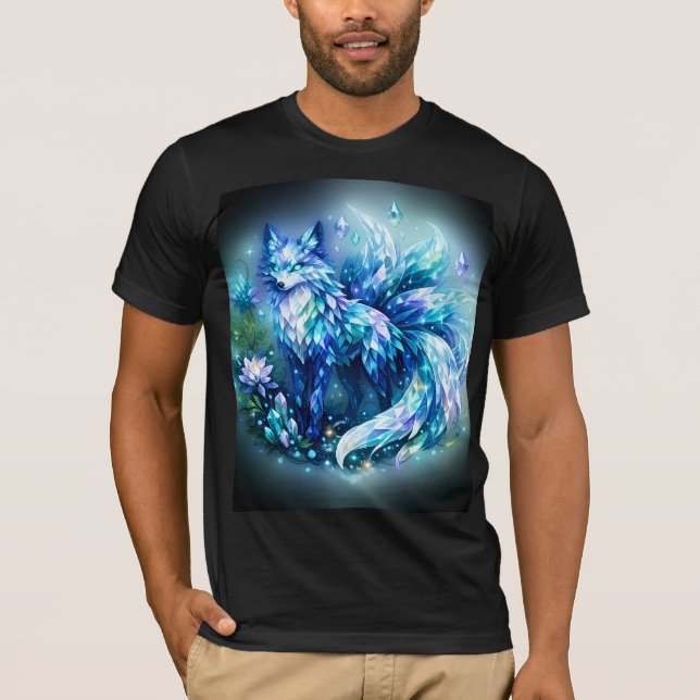 Crystal Fantasy Fox Art | Men T Shirt (Front)