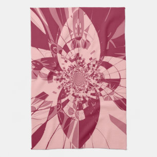 Crystal Fantasy Retro Art Nouveau Kitchen Towel