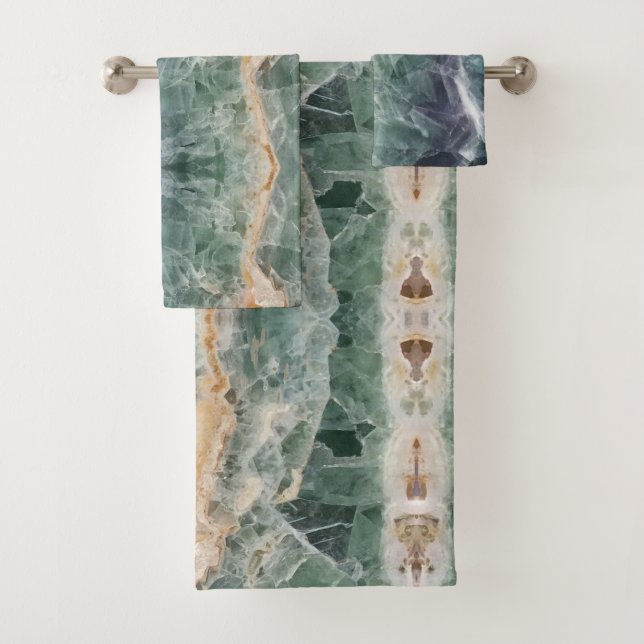 Crystal Fluorite Motif Vivid Abstrait Gemstone (En situation)
