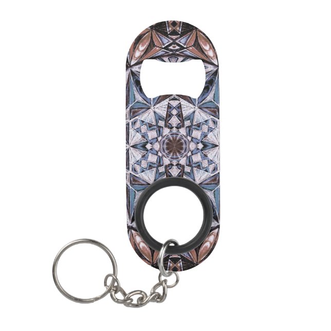 Crystal Forms Keychain Bottle Opener (Front)