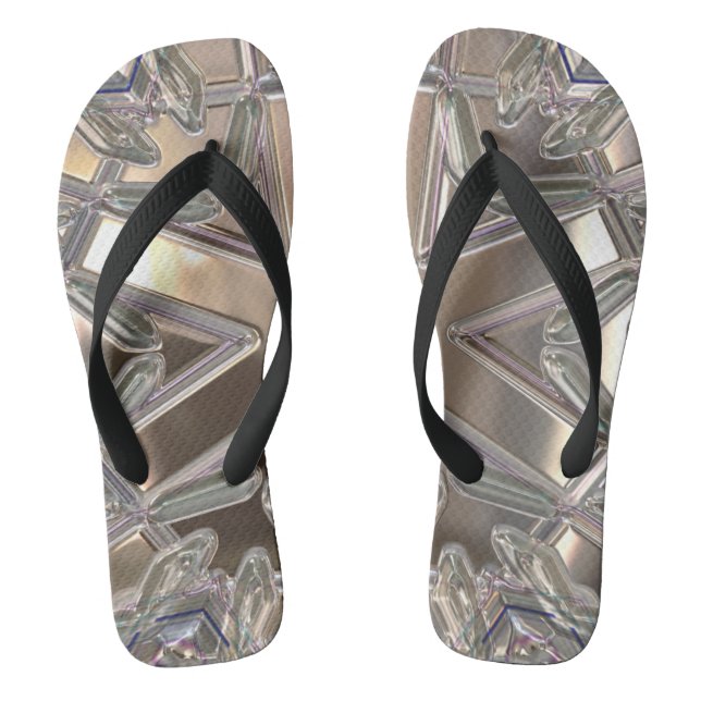 Crystal Fractal Flip Flops (Footbed)