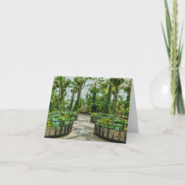 Crystal Gardens Leap Fountain Thinking Of You Card (Front)
