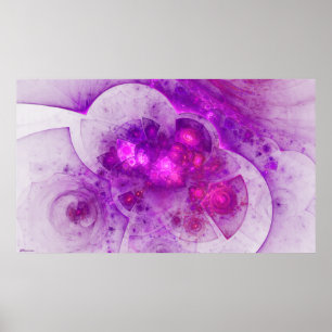 Crystal Gazing Geometric Abstract Art Poster