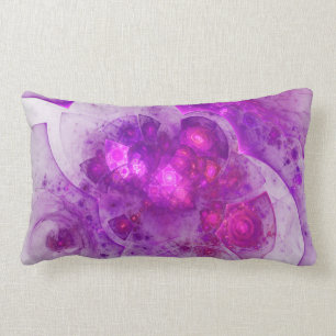 Crystal Gazing Geometric Abstract Lumbar Pillow