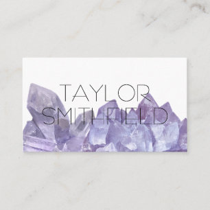 crystal gem trendy modern simple business card