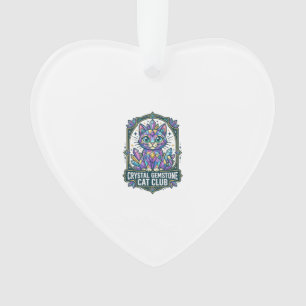 Crystal Gemstone Cat Cat Mom Gift Idea - Crystal G Ornament