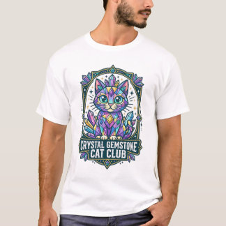 Crystal Gemstone Cat Cat Mom Gift Idea - Crystal G T-Shirt