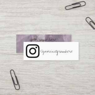 crystal geode social media modern business card