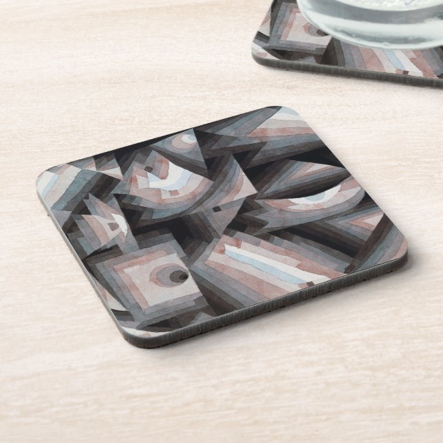 Crystal Geometry: Klee-Inspired Coaster (Left Side)