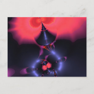 Crystal Ghost – Salmon & Indigo Surprise Embrace Postcard