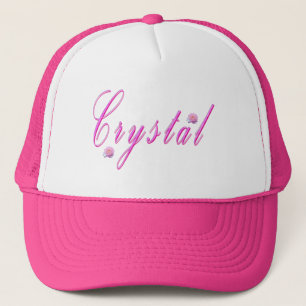 Crystal Girls Name Logo, Trucker Hat
