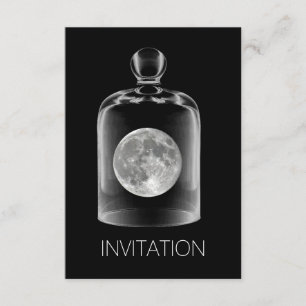 Crystal Glass Moon Night Club Party Vip Invitation
