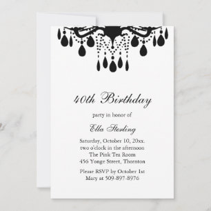 Crystal Grand Ballroom Invitation d'anniversaire (