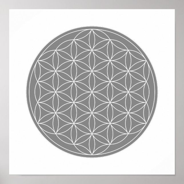 Crystal Grid - Flower Of Life Poster (Front)