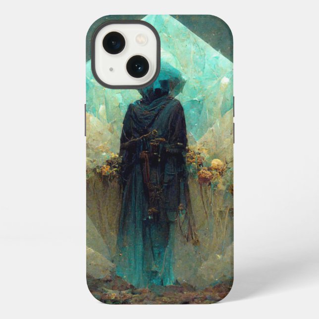 Crystal Guardian Alien Sci-Fi Fantasy iPhone Case (Back)