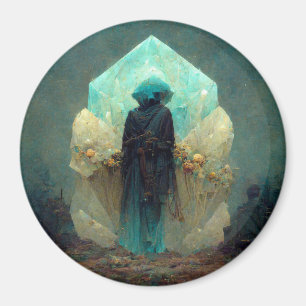 Crystal Guardian Alien Sci-Fi Fantasy Magnet