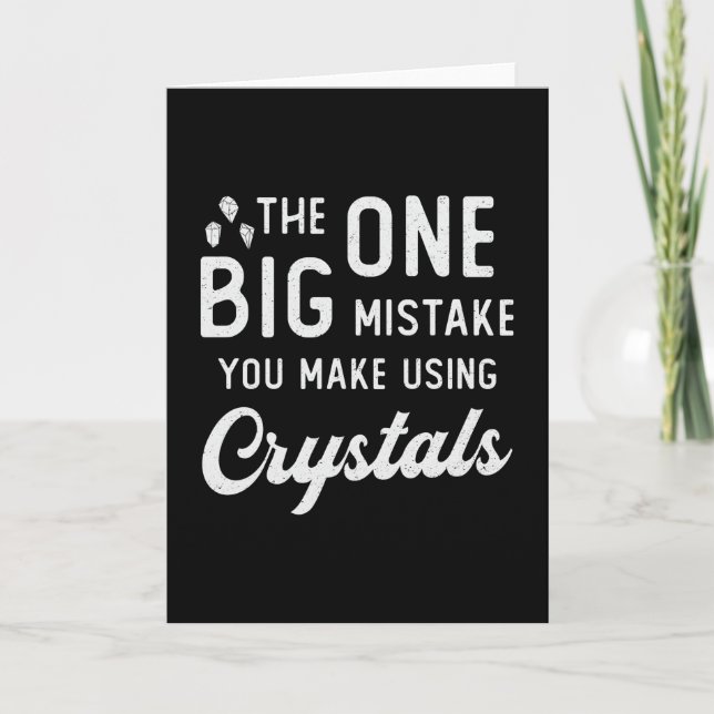 Crystal Healing You Make Using Crystals Healer Card (Front)