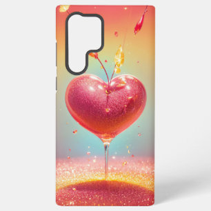 Crystal Heart Cocktail Phone Case