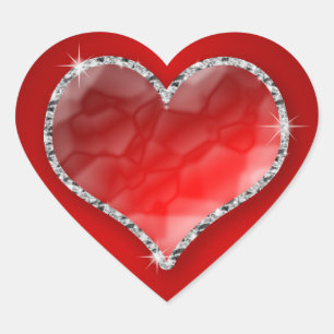 Crystal Heart Heart Sticker
