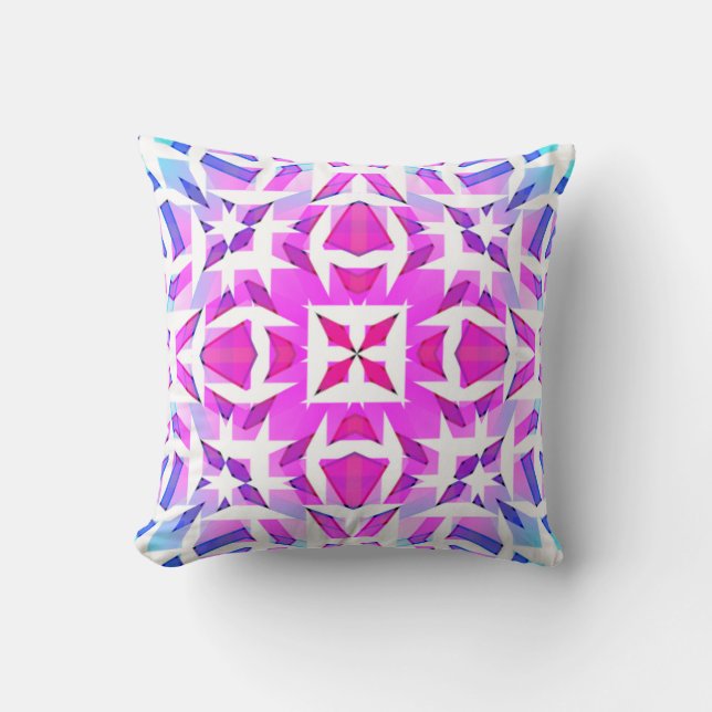 Crystal Ice Throw Pillow (Front)