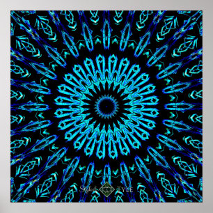 Crystal Looking Glass Mandala 2 Poster