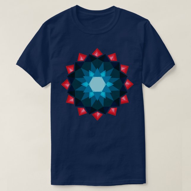 crystal mandala diamond T-Shirt (Design Front)