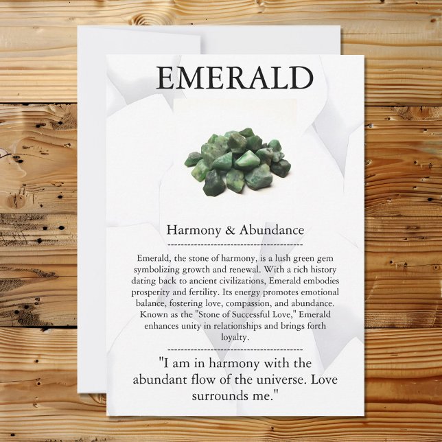 Crystal Meaning Card - Emerald (Creator Uploaded)