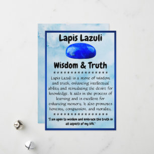 Crystal Meaning Card - Lapis Lazuli