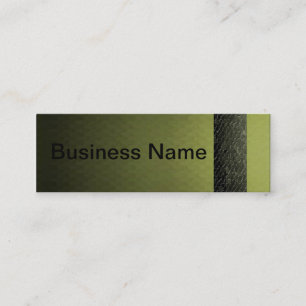 Crystal Mosaic Olive Business Card Skinny-Design 1