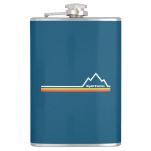 Crystal Mountain Hip Flask