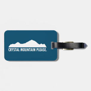 Crystal Mountain Please Luggage Tag