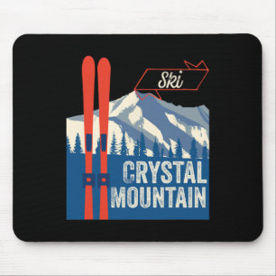 Crystal Mountain Ski Gear Crystal Mountain Mountai Mouse Pad