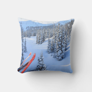 Crystal Mountain Ski Resort, near Mt. Rainier 2 Throw Pillow