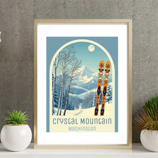 Crystal Mountain Washington ski resort Poster (Creator Uploaded)