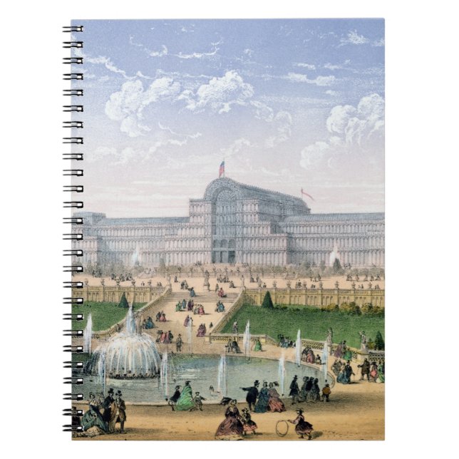 Crystal Palace, Sydenham, c.1862 (colour litho) Notebook (Front)