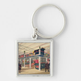 Crystal Palace, the Agricultural Court (coloured l Keychain