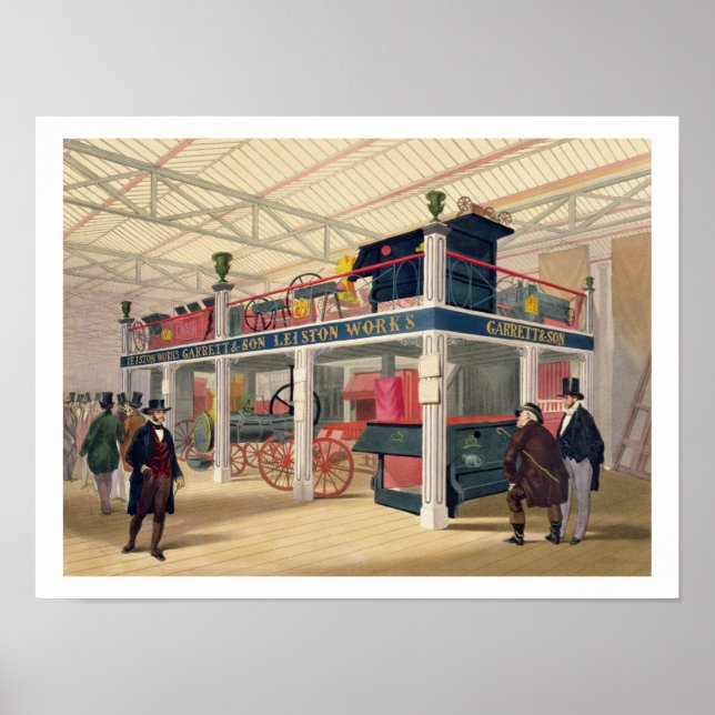 Crystal Palace, the Agricultural Court (coloured l Poster (Front)