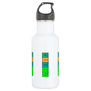 Crystal periodic table name water bottle