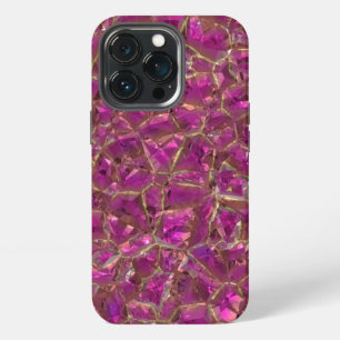 Crystal Pink and Gold iPhone 13 Pro Case