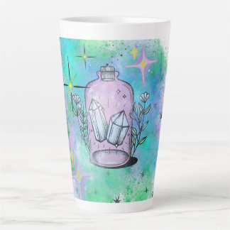 Crystal potion large latte mug, witch, magic, goth latte mug