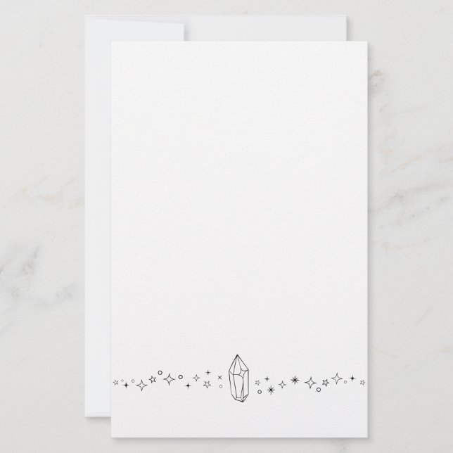Crystal Print Stationary Stationery (Front)