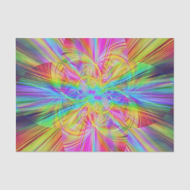 Crystal Rainbow Beams Tissue Paper (Front)