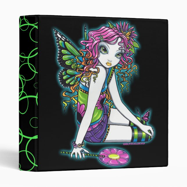 "Crystal" Rainbow Candy Fairy Art Binder (Front/Spine)