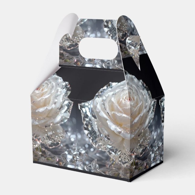 Crystal Roses Favor Box (Front Side)