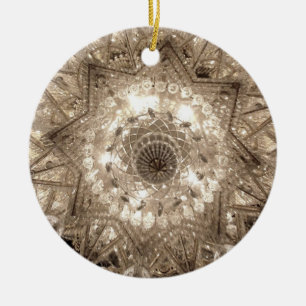 'Crystal' Round Ornament (Silver)
