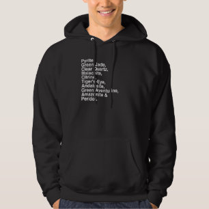 Crystal 's List Of Powerful Abundance Stones Graph Hoodie