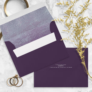Crystal Shimmer Wedding Amethyst ID825 Envelope