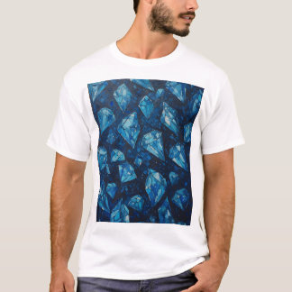 "Crystal Shine – Seamless Gem T-Shirt Design"