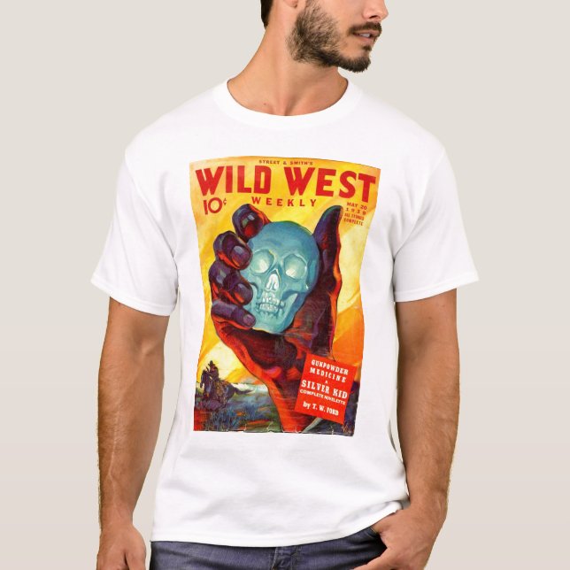 Crystal Skull Western Mystery Magazine 1939 T-Shirt (Front)