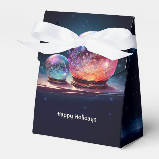 Crystal Snowballs Christmas Holiday Gift Box (Front Side)
